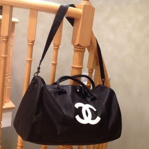 Channel Black/White Nylon Duffle/Travel Bag (VIP Gift) New In …
